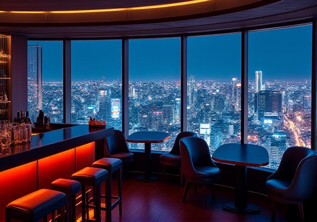 Shibuya Sky Lounge - Bar with a panoramic city view